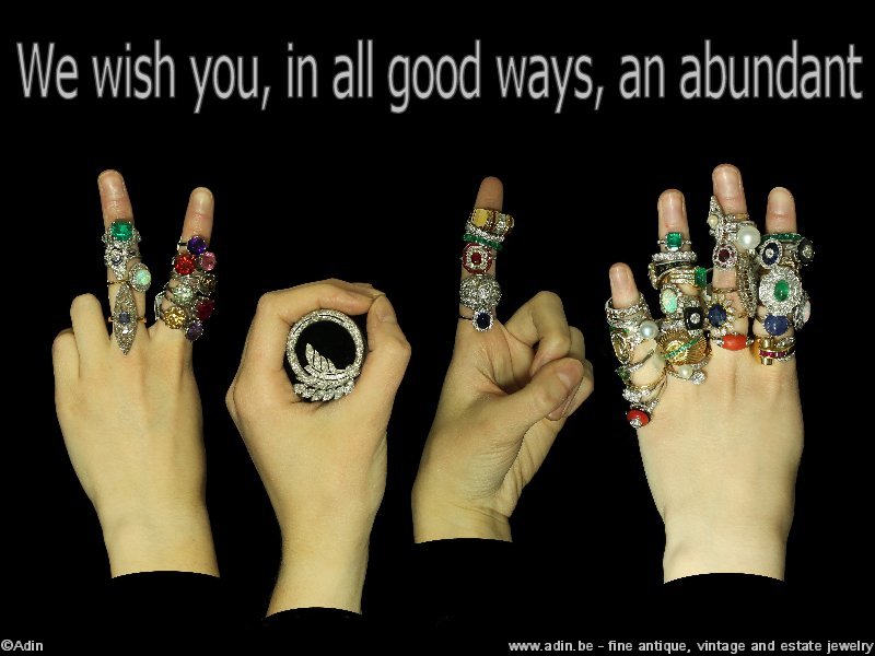 Happy new year from www.adin.be fine antique and vintage jewelry